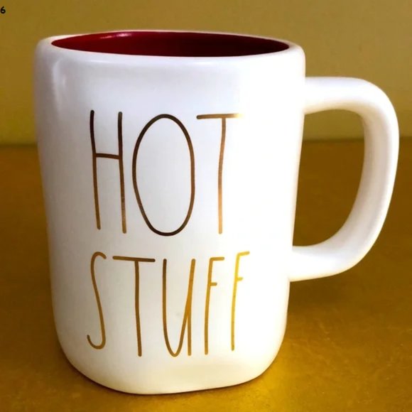 NEW. RAE DUNN "HOT STUFF " Coffee, Tea CUP - Picture 1 of 7